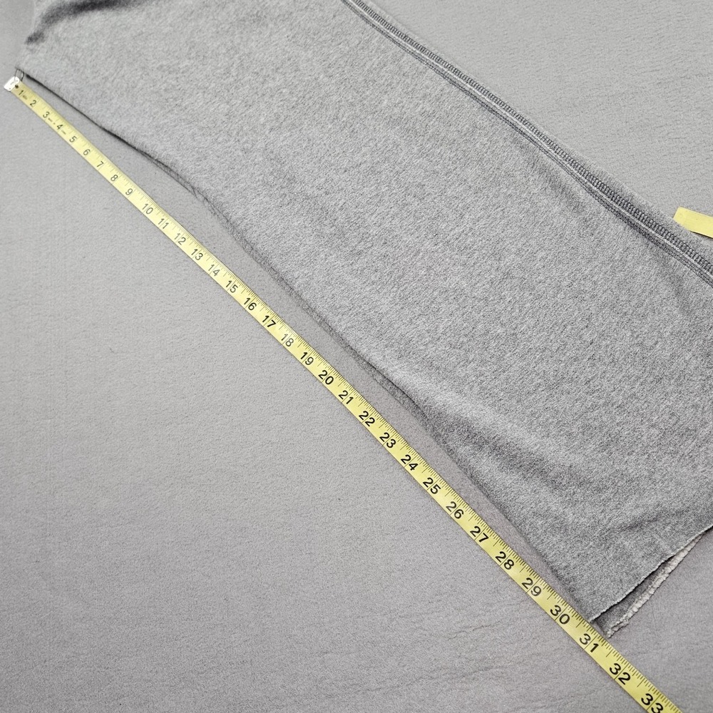 Aeropostale Sweatpants Womens Sz M Fleece Raw Hem Wide-Leg Spellout Gray Y2K - Picture 5 of 9